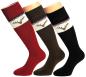 Preview: Damen Thermo-Kniestrümpfe „Hirsch“ – 3er Pack