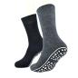Preview: ABS Thermo-Antirutsch-Socken Damen & Herren – 2er Pack in Anthrazit & Schwarz