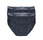 Preview: TOKER COLLECTION® Herren Sportslip schwarz,(Packung, 2er-Pack) mit Logo Webbund