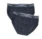 Preview: TOKER COLLECTION® Herren Sportslip schwarz,(Packung, 2er-Pack) mit Logo Webbund
