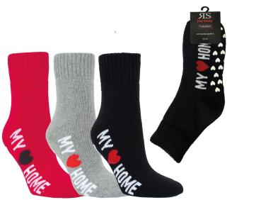 RS Thermo Home Socken My Home 3er Pack mit ABS Anti-Rutsch-Sohle