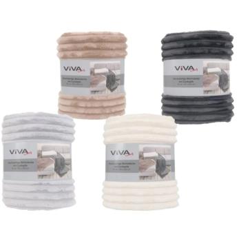 Kuscheldecke in Cord-Optik – 200 × 150 cm