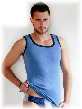 Achselhemd Achselhemd Herren Unterhemd meliert im 6er Pack,Restposten