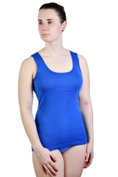 TOKER COLLECTION® Unterhemd Damen Achselhemd mit Satinkante 2 Stück aus reiner Baumwolle