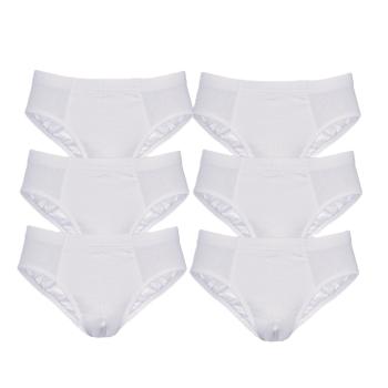 TOKER COLLECTION® Slip Herren Sportslip im 3er oder 6er Pack weiß aus Baumwolle