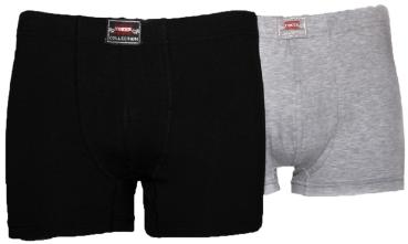 TOKER COLLECTION® Boxershorts Herren 2er Pack mit Logo auf dem Taillenbund