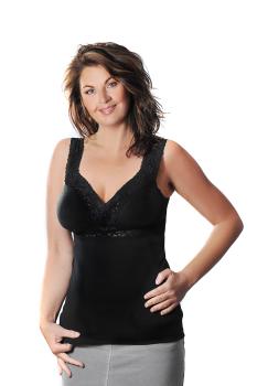 Damen BH Hemd ohne Bügel mit weicher elastischer Spitze im 2er Pack