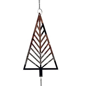 Dekohänger Weihnachten 2er-Set – Tannenbaum & Stern aus Edelstahl-Mix, ca. 50 cm