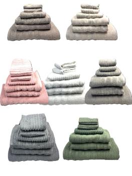 VINNEMEIER  Handtuch Set 6 – teilig, 7 Farben, Spar-Set, atmungsaktiv