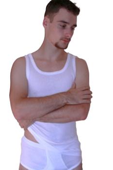 Achselhemd Herren Unterhemd feinripp, 4er Pack