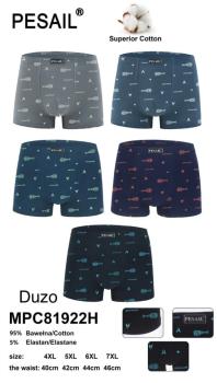 Pesail Herren Boxershorts Übergrößen 5er Pack – 95 % Baumwolle, 4XL–7XL