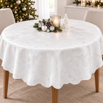 KONFEKTION SCHLEISS Tischdecke Weihnachtsdecke – festliche Tischdekoration für die Weihnachtszeit