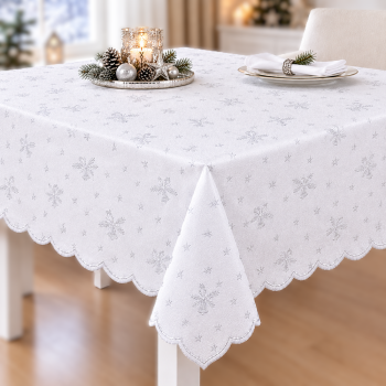 KONFEKTION SCHLEISS Tischdecke Weihnachtsdecke – festliche Tischdekoration für die Weihnachtszeit