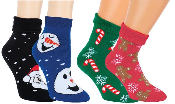 RS Harmony Thermo Socken „FRITZ & FRANZ“ – warme Wintersocken mit Innenfrottee, 2er Pack