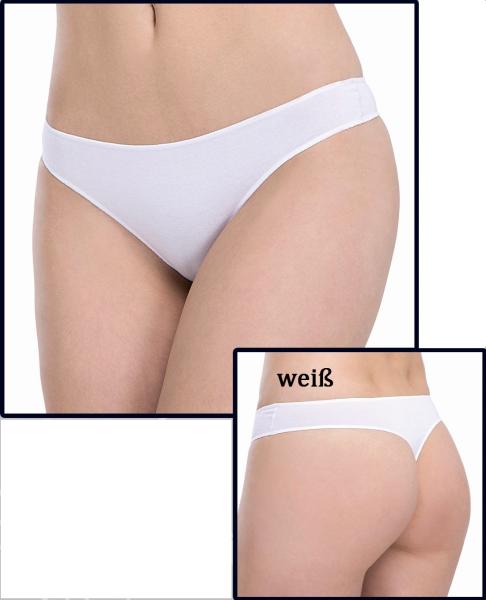 TOKER COLLECTION®  Damen Strintanga mit Modal 3er Pack feine Nähte