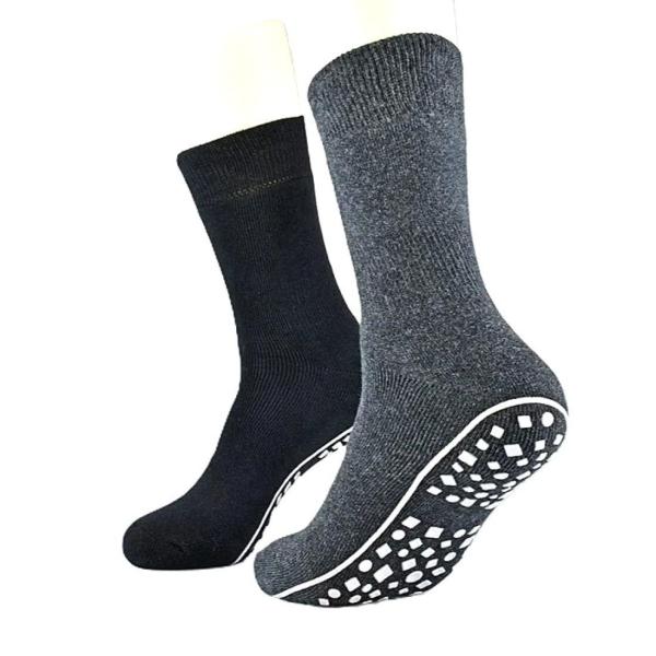 ABS Thermo-Antirutsch-Socken Damen & Herren – 2er Pack in Anthrazit & Schwarz