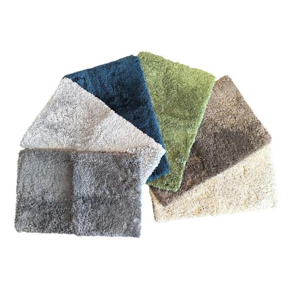 Badematte aus Microfaser – weich & rutschfest rutschhemmend beschichtet, fußbodenheizungsgeeignet, Polyester 40 × 60 cm oder 50 × 80 cm