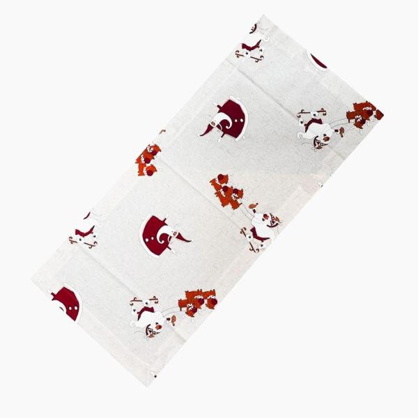 KONFEKTION SCHLEISS Tischdecke Tischwäsche Serie „Weihnachtsmann“ – festliche Plauener Tischwäsche (Stück, 1), edle Leinenoptik