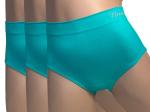 Taillenslip Damenslip "Tina" Seamless ohne Nähte super elastisch (Packung, 3er Pack) mit Logoschriftzug am Wäschebund