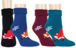 RIESE Thermosocken Damen „Fuchs“ 2er Pack – Frotteesocken mit Innenfrottee