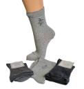 TOKER COLLECTION® Gesundheitssocken mit extra weitem Komfortbund 3er Pack Gr. 39-42 Schaft extra weit