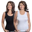 TOKER COLLECTION® Damen Achselhemd mit Modal 2 Stück = 1 Preis Doppelpack