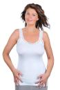 TOKER COLLECTION® Achseltop Damen Modal Top mit elastischer Spitze