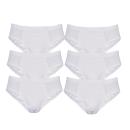 TOKER COLLECTION® Slip Herren Sportslip im 3er oder 6er Pack weiß aus Baumwolle