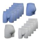 TOKER COLLECTION® Boxershorts Herren Slip mit Bein und Eingriff Unterhose (Sparpackung, 5er Pack) Softbund