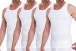 Achselhemd Herren Unterhemd feinripp, 4er Pack