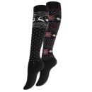Damen Kniestrümpfe oder Socken mit Norweger-Muster – 2er / 3er Pack
