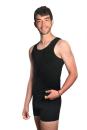 TOKER COLLECTION® Achselhemd Herren Unterhemd, Tank-Shirt, Achselhemd - (im 4'er Pack) in Schwarz
