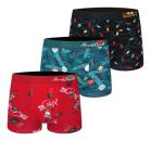TOKER COLLECTION® Weihnachts Boxershort 3er Pack  bunter Mix, M - 2 XL, Baumwolle